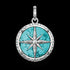 THOMAS SABO SILVER TURQUOISE COMPASS PENDANT