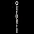 THOMAS SABO SILVER VINTAGE COLOURS CROSS PENDANT - SIDE VIEW