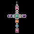 THOMAS SABO SILVER VINTAGE COLOURS CROSS PENDANT