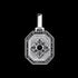 THOMAS SABO ONYX CROSS MEDALLION PENDANT