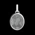 THOMAS SABO SILVER TREE OF LOVE OVAL MEDALLION PENDANT - BACK VIEW
