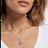 THOMAS SABO SILVER TREE OF LOVE OVAL MEDALLION PENDANT - FEMALE MODEL VIEW
