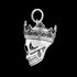 THOMAS SABO SILVER CROWN SKULL PENDANT - SIDE VIEW