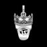 THOMAS SABO SILVER CROWN SKULL PENDANT - BACK VIEW
