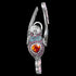 THOMAS SABO SILVER COLOURFUL HUMMINGBIRD LARGE PENDANT - FRONT VIEW