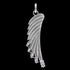 THOMAS SABO SILVER HUMMINGBIRD WING PENDANT - BACK VIEW