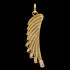 THOMAS SABO GOLD HUMMINGBIRD WING PENDANT - BACK VIEW