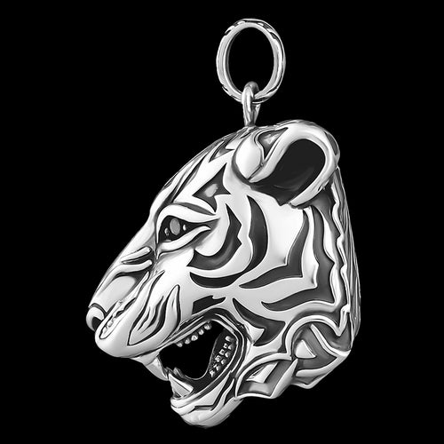 THOMAS SABO TIGER HEAD PENDANT - SIDE VIEW