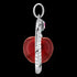 THOMAS SABO SILVER APPLE COILED SNAKE PENDANT - SIDE VIEW