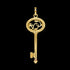 THOMAS SABO GOLD KEY PENDANT - BACK VIEW
