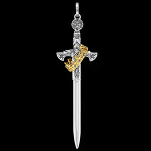 THOMAS SABO GOLD CROWN SWORD PENDANT