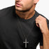 THOMAS SABO SILVER MEDIEVAL CROSS PENDANT - MALE MODEL VIEW 2