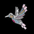 THOMAS SABO SILVER COLOURFUL HUMMINGBIRD PENDANT