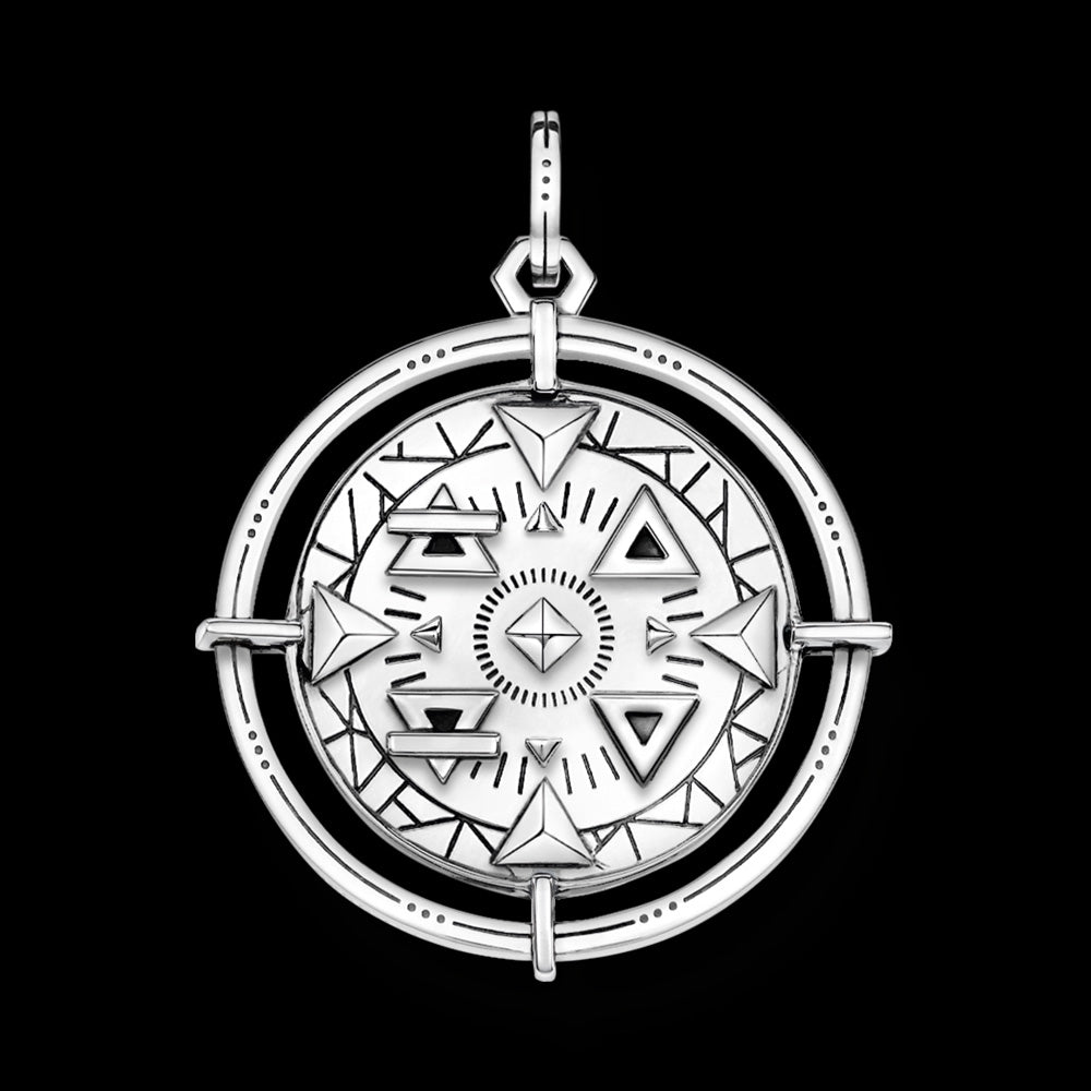 THOMAS SABO SILVER ELEMENTS OF NATURE PENDANT - BACK VIEW