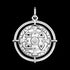 THOMAS SABO SILVER ELEMENTS OF NATURE PENDANT - BACK VIEW