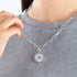 THOMAS SABO SILVER ELEMENTS OF NATURE PENDANT - FEMALE MODEL VIEW