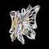 THOMAS SABO SILVER JEWELLED BUTTERFLY PENDANT- SIDE VIEW