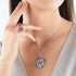 THOMAS SABO SILVER FLOWERS PENDANT - MODEL VIEW