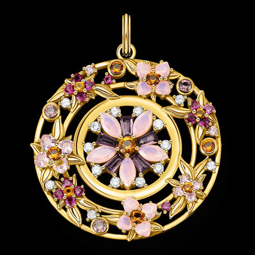 THOMAS SABO GOLD FLOWERS PENDANT
