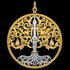 THOMAS SABO TREE OF LOVE SYMBOLS LARGE PENDANT - BACK VIEW