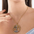 THOMAS SABO TREE OF LOVE SYMBOLS LARGE PENDANT - MODEL VIEW