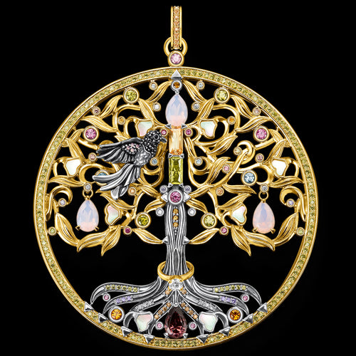 THOMAS SABO TREE OF LOVE SYMBOLS LARGE PENDANT