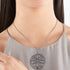 THOMAS SABO SILVER TREE OF LOVE CANDELABRA PENDANT - MODEL VIEW