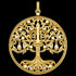 THOMAS SABO GOLD TREE OF LOVE CANDELABRA PENDANT - BACK VIEW