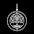 THOMAS SABO SILVER CZ TREE OF LOVE SWIVEL PENDANT- BACK VIEW