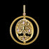 THOMAS SABO GOLD CZ TREE OF LOVE SWIVEL PENDANT