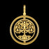 THOMAS SABO GOLD CZ TREE OF LOVE SWIVEL PENDANT - BACK VIEW