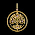 THOMAS SABO GOLD CZ TREE OF LOVE SWIVEL PENDANT - FRONT VIEW