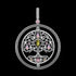 THOMAS SABO SILVER CZ TREE OF LOVE SWIVEL PENDANT - FRONT VIEW