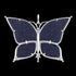THOMAS SABO SILVER BUTTERFLY STAR MOON LARGE PENDANT - BACK VIEW