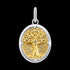 THOMAS SABO GOLD TREE OF LOVE OVAL MEDALLION PENDANT