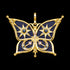 THOMAS SABO GOLD BUTTERFLY STAR MOON PENDANT