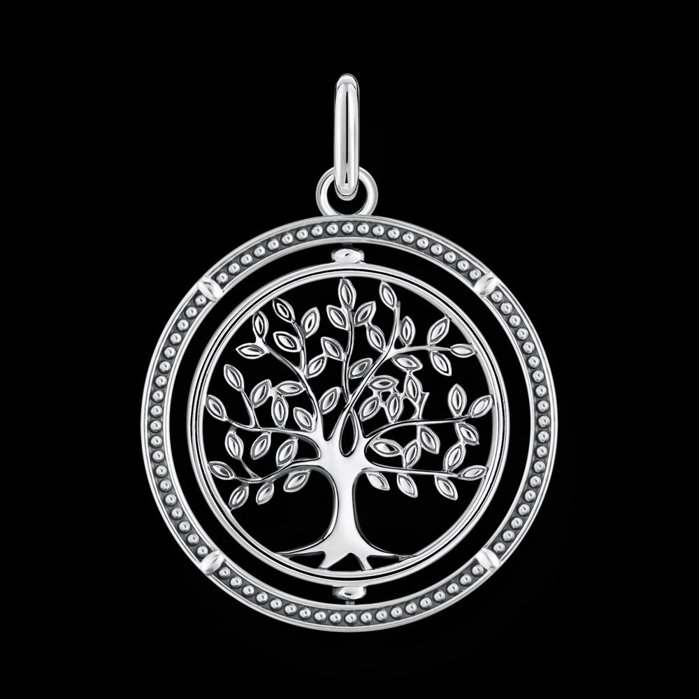 THOMAS SABO TREE OF LOVE SWIVEL PENDANT -  BACK VIEW