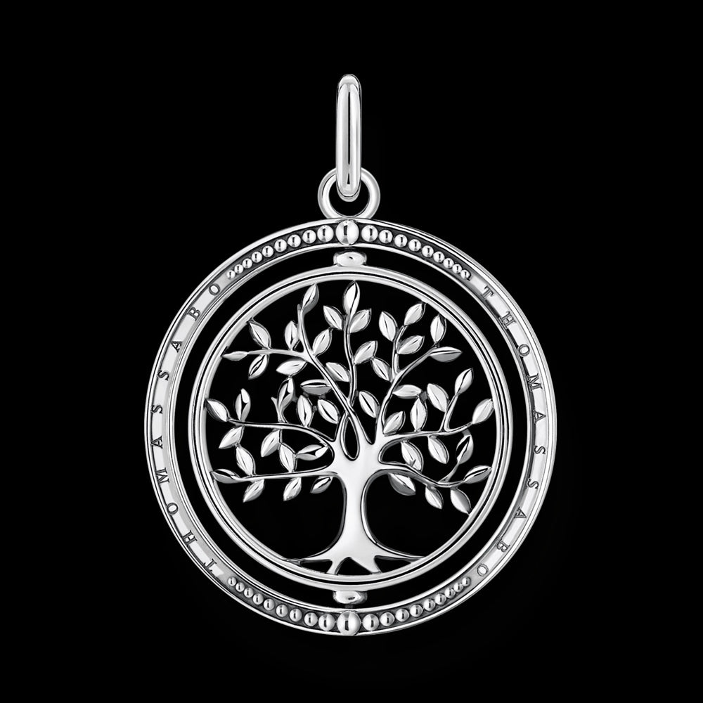 THOMAS SABO TREE OF LOVE SWIVEL PENDANT - FRONT VIEW