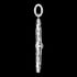 THOMAS SABO SILVER ONYX COMPASS PENDANT - SIDE VIEW
