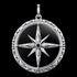 THOMAS SABO SILVER ONYX COMPASS PENDANT