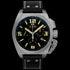 TW STEEL CANTEEN BLACK & SILVER CHRONO LEATHER WATCH TW1111
