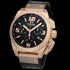 TW STEEL CANTEEN ROSE GOLD & BLACK CHRONO LEATHER WATCH TW1115 - TILT VIEW