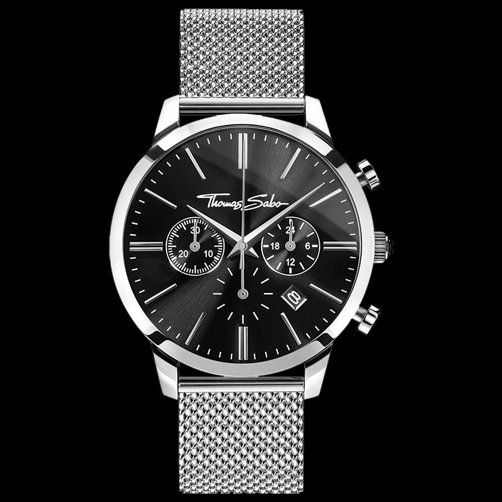 THOMAS SABO MEN'S SILVER REBEL SPIRIT CHRONO WATCH