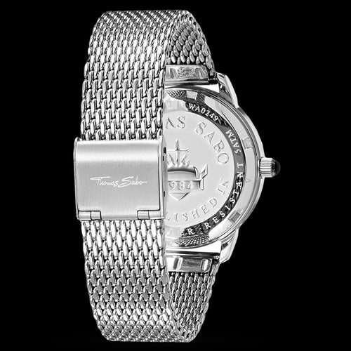 THOMAS SABO LADIES SILVER GLAM SPIRIT WATCH - BACK VIEW