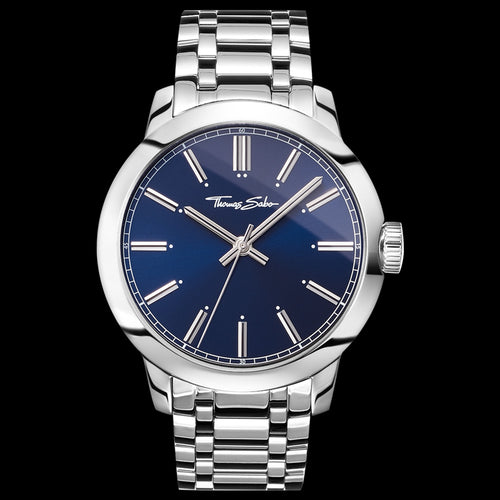 THOMAS SABO MEN'S BLUE DIAL REBEL AT HEART WATCH