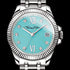 THOMAS SABO LADIES TURQUOISE DIVINE SILVER WATCH - DIAL CLOSE-UP