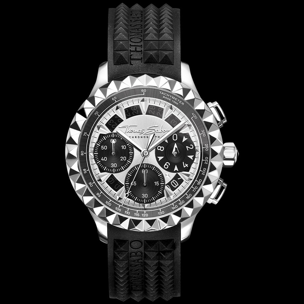 THOMAS SABO MEN'S PYRAMID SPORTS REBEL AT HEART WATCH