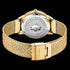 THOMAS SABO LADIES GARDEN SPIRIT GOLD TIGER EYE WATCH - BACK VIEW