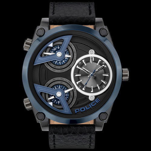 POLICE WING BLUE IP LEATHER MEN'S WATCH | AUSTRALIA