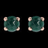 BRONZALLURE GREEN CHARLCEDONY STUD EARRINGS